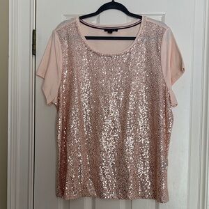 Tommy Hilfiger Pink Sequin Blouse